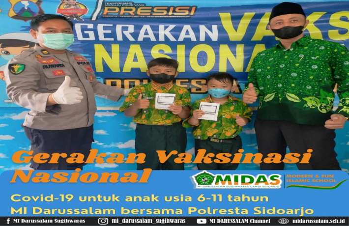 Gerakan Vaksinasi Nasional Covid-19 Bersama Polresta Sidoarjo